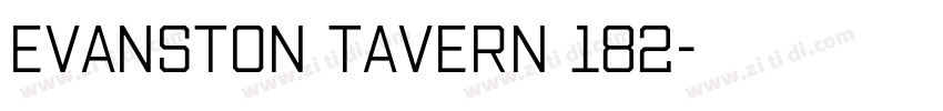 Evanston Tavern 182字体转换